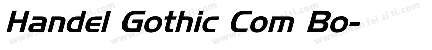 Handel Gothic Com Bo字体转换